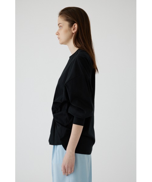 RIM.ARK アシンメトリーカットトップス 長袖 ブラック RIM.ARK アシンメトリーカットトップス 長袖 ブラック Asymmetry