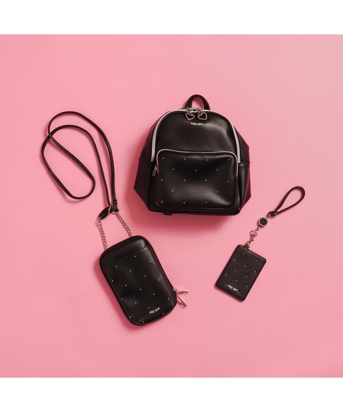 algy（アルジー）の「合皮リュック（バックパック/リュック・キッズ・ブラック/サックスブルー/オフホワイト・FREE）」の9枚目の写真