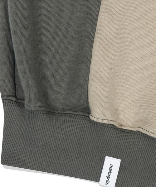 MAHAGRID（マハグリッド）の「『mahagrid/マハグリッド』ECLIPSE LOGO HOOD ZIP-UP/エクリプスロゴジップアップパーカー（パーカー・メンズ・ブラック/カーキ・M/L）」の7枚目の写真