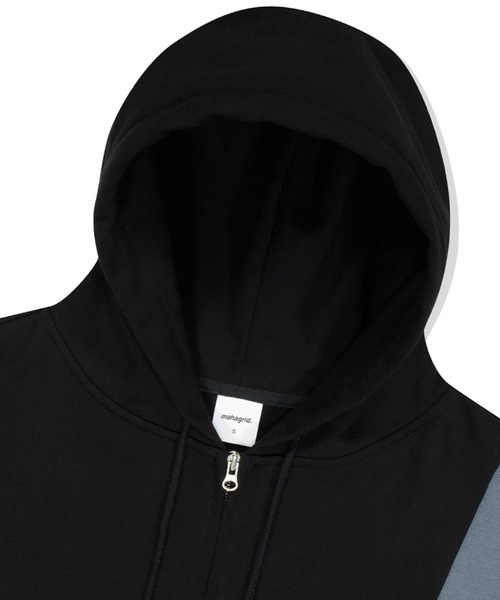 MAHAGRID（マハグリッド）の「『mahagrid/マハグリッド』ECLIPSE LOGO HOOD ZIP-UP/エクリプスロゴジップアップパーカー（パーカー・メンズ・ブラック/カーキ・M/L）」の3枚目の写真