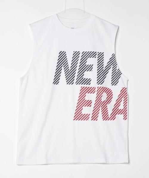 archive ♡new eraコラボ　ポロシャツ ホワイト/ピンク　速乾.吸汗 セール】NEW ERA/ニューエラ タンクトップ フロントプリント
