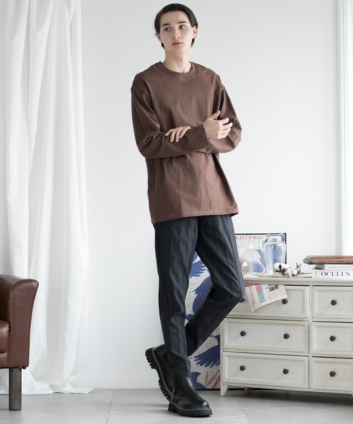 aimoha(アイモハ)の「aimoha men SLIM FIT T SHIRT スリムフィットTシャツ(Tシャツ/カットソー・メンズ・チョコ/ダークグレー/ブラック/ホワイト・X-LARGE/LARGE/XXX-LARGE/MEDIUM/XX-LARGE)」の13枚目の写真