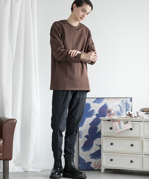 aimoha(アイモハ)の「aimoha men SLIM FIT T SHIRT スリムフィットTシャツ(Tシャツ/カットソー・メンズ・チョコ/ダークグレー/ブラック/ホワイト・X-LARGE/LARGE/XXX-LARGE/MEDIUM/XX-LARGE)」の14枚目の写真