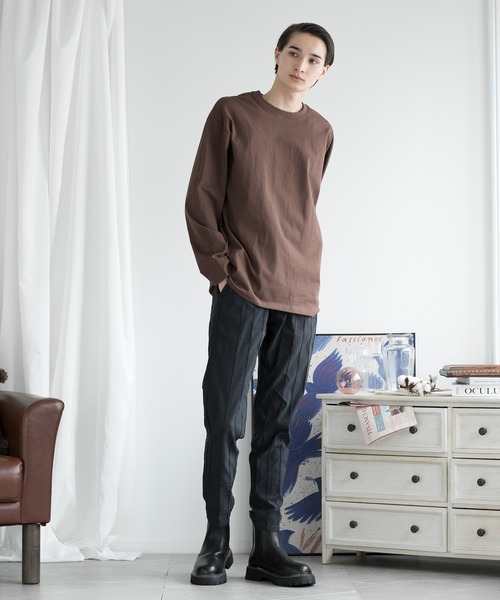aimoha(アイモハ)の「aimoha men SLIM FIT T SHIRT スリムフィットTシャツ(Tシャツ/カットソー・メンズ・チョコ/ダークグレー/ブラック/ホワイト・X-LARGE/LARGE/XXX-LARGE/MEDIUM/XX-LARGE)」の16枚目の写真