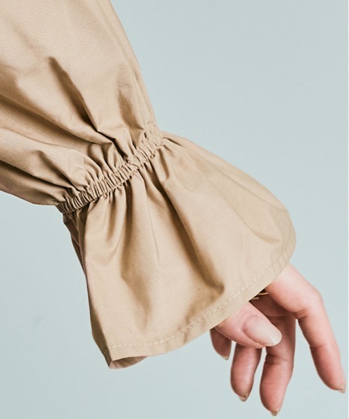 kirakiraShop(キラキラショップ)の「前後2way ドロスト ペプラム ブラウス(シャツ/ブラウス・レディース・ブラック/オフホワイト/ベージュ/ネイビー・M/L)」の8枚目の写真