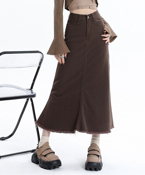 aimoha（アイモハ）の「デニムマーメードスカート（デニムスカート・レディース・チョコ・X-SMALL/SMALL/MEDIUM）」の20枚目の写真