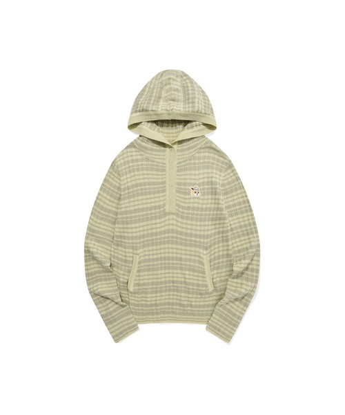 KIRSH WITTY BUNNY STRIPE KNIT HOODIE キルシー ウィティーバニー ストライプ ニット フーディー（Tシャツ/カットソー）｜KIRSH（キルシー）