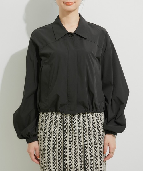 le cercle ADAM ET ROPE'（ルセルクルアダムエロペ）の「シャツブルゾン（ブルゾン・レディース・ブラック/ベージュ系その他2/ホワイト・FREE）」の12枚目の写真