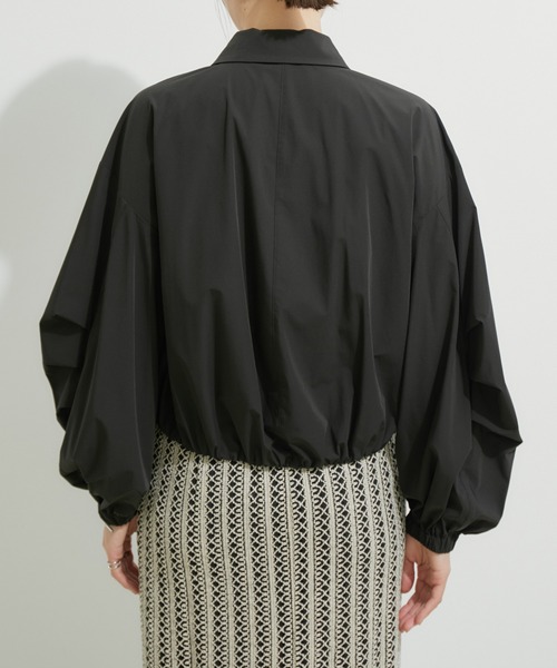 le cercle ADAM ET ROPE'（ルセルクルアダムエロペ）の「シャツブルゾン（ブルゾン・レディース・ブラック/ベージュ系その他2/ホワイト・FREE）」の14枚目の写真