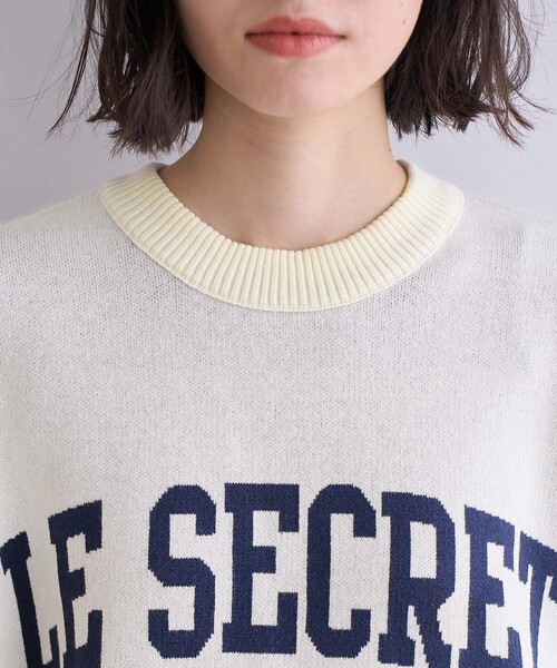 ROPE' PICNIC(ロペピクニック)の「スウェットライクロゴジャガードニットプルオーバー(ニット/セーター・レディース・チャコールグレー/ピンク系その他2/キナリ/ライトグレー・38)」の20枚目の写真