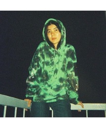 fridge(�t���b�W)�́yBAL�z�o��  "Elle Showering outside" Tie dye Hoodie(�p�[�J�[)