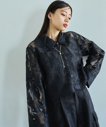 HARE | メッシュシシュウショートシャツ(HARE)(シャツ/ブラウス)