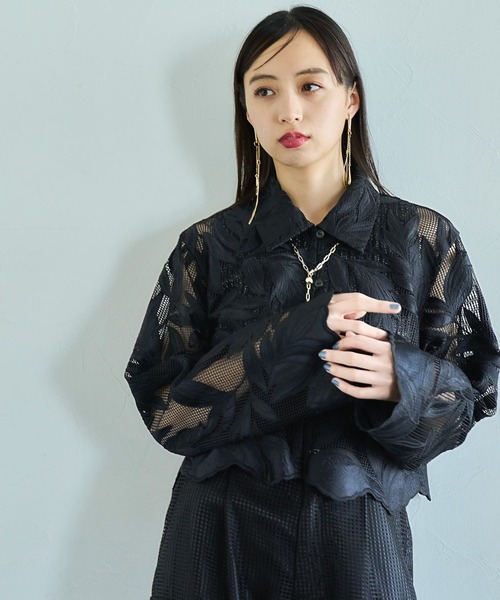 【HARE】メッシュシシュウショートシャツ 楽天市場】メッシュシシュウショートシャツ HARE ハレ トップス
