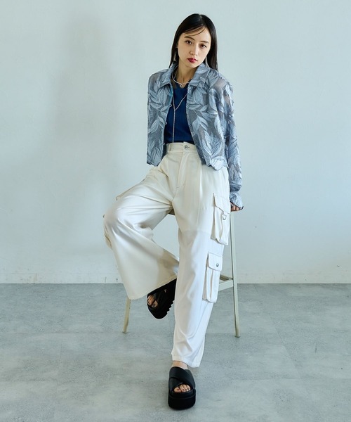 【HARE】メッシュシシュウショートシャツ 楽天市場】メッシュシシュウショートシャツ HARE ハレ トップス
