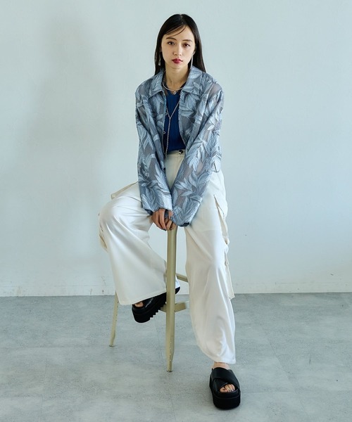 【HARE】メッシュシシュウショートシャツ HARE（ハレ）の「メッシュシシュウショートシャツ(HARE)（シャツ