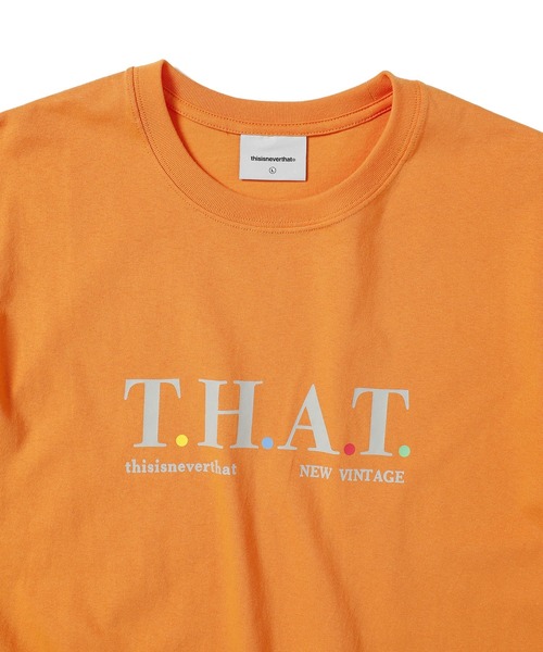 thisisneverthat(ディスイズネバーザット)の「T.H.A.T. Tee(Tシャツ/カットソー・メンズ・オレンジ/ホワイト/ブラック・XL/S/M/L)」の7枚目の写真
