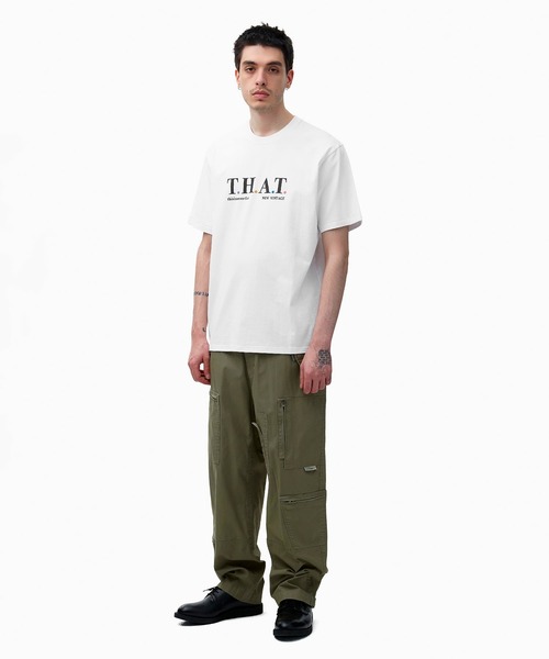 thisisneverthat(ディスイズネバーザット)の「T.H.A.T. Tee(Tシャツ/カットソー・メンズ・オレンジ/ホワイト/ブラック・XL/S/M/L)」の13枚目の写真