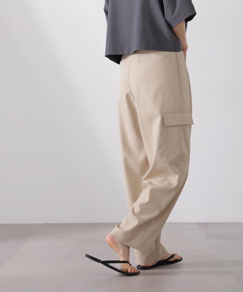 N.（N. Natural Beauty Basic）（エヌエヌナチュラルビューティーベーシック）の「【S Size Line】◆アウトポケットテーパードパンツ（スウェットパンツ・レディース・ブラウン/ベージュ・SMALL/MEDIUM）」の5枚目の写真