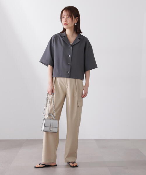 N.（N. Natural Beauty Basic）（エヌエヌナチュラルビューティーベーシック）の「【S Size Line】◆アウトポケットテーパードパンツ（スウェットパンツ・レディース・ブラウン/ベージュ・SMALL/MEDIUM）」の6枚目の写真