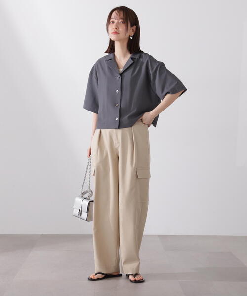N.（N. Natural Beauty Basic）（エヌエヌナチュラルビューティーベーシック）の「【S Size Line】◆アウトポケットテーパードパンツ（スウェットパンツ・レディース・ブラウン/ベージュ・SMALL/MEDIUM）」の7枚目の写真