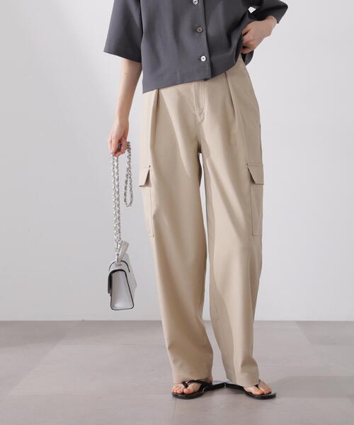 N.（N. Natural Beauty Basic）（エヌエヌナチュラルビューティーベーシック）の「【S Size Line】◆アウトポケットテーパードパンツ（スウェットパンツ・レディース・ブラウン/ベージュ・SMALL/MEDIUM）」の9枚目の写真