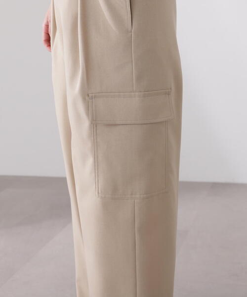 N.（N. Natural Beauty Basic）（エヌエヌナチュラルビューティーベーシック）の「【S Size Line】◆アウトポケットテーパードパンツ（スウェットパンツ・レディース・ブラウン/ベージュ・SMALL/MEDIUM）」の15枚目の写真