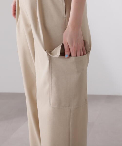 N.（N. Natural Beauty Basic）（エヌエヌナチュラルビューティーベーシック）の「【S Size Line】◆アウトポケットテーパードパンツ（スウェットパンツ・レディース・ブラウン/ベージュ・SMALL/MEDIUM）」の17枚目の写真