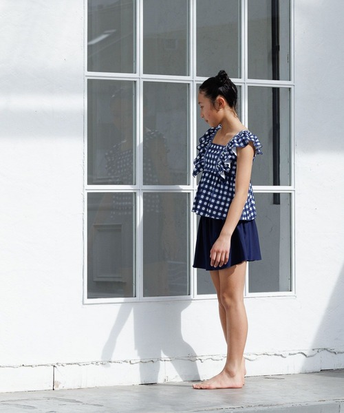 LOWRYS FARM（ローリーズファーム）の「【JUNIOR】SWIM フリルセットアップ　 105959（水着・キッズ・ブラック/ネイビー/ピンク/ブルー・140cm/150cm）」の6枚目の写真