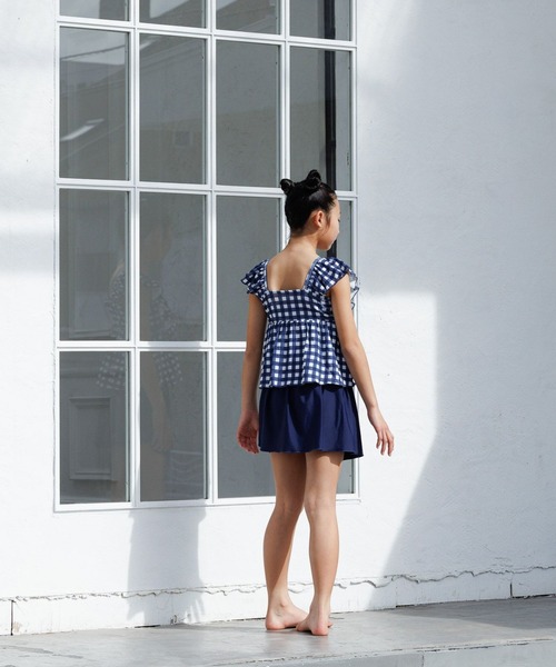 LOWRYS FARM（ローリーズファーム）の「【JUNIOR】SWIM フリルセットアップ　 105959（水着・キッズ・ブラック/ネイビー/ピンク/ブルー・140cm/150cm）」の7枚目の写真