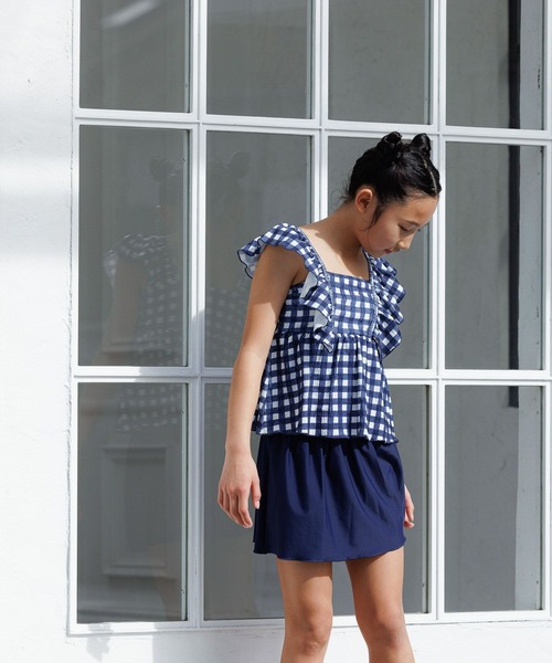 LOWRYS FARM（ローリーズファーム）の「【JUNIOR】SWIM フリルセットアップ　 105959（水着・キッズ・ブラック/ネイビー/ピンク/ブルー・140cm/150cm）」の8枚目の写真