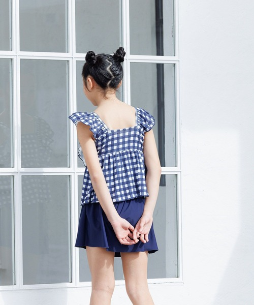 LOWRYS FARM（ローリーズファーム）の「【JUNIOR】SWIM フリルセットアップ　 105959（水着・キッズ・ブラック/ネイビー/ピンク/ブルー・140cm/150cm）」の9枚目の写真