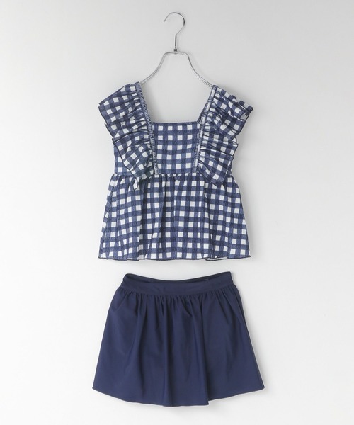 LOWRYS FARM（ローリーズファーム）の「【JUNIOR】SWIM フリルセットアップ　 105959（水着・キッズ・ブラック/ネイビー/ピンク/ブルー・140cm/150cm）」の11枚目の写真