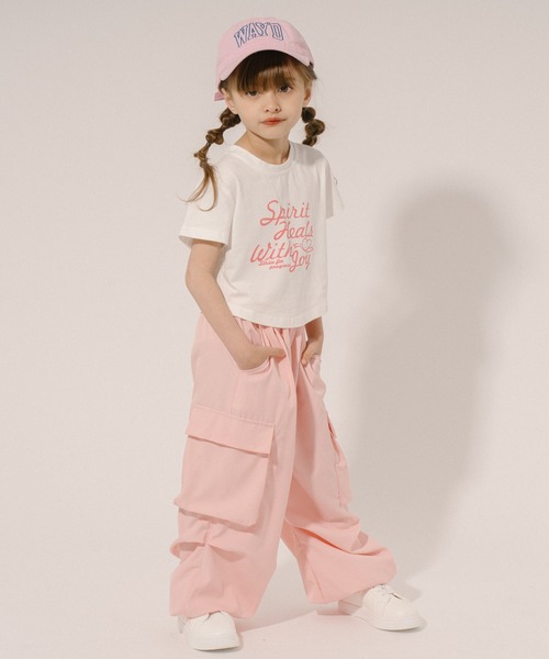 URBAN CHERRY(アーバンチェリー)の「カラーカーゴパンツ(カーゴパンツ・キッズ・ピンク/ブラック・120cm/130cm/140cm/150cm)」の20枚目の写真