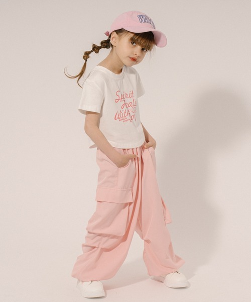 URBAN CHERRY(アーバンチェリー)の「カラーカーゴパンツ(カーゴパンツ・キッズ・ピンク/ブラック・120cm/130cm/140cm/150cm)」の21枚目の写真
