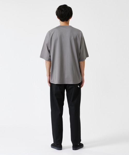 LOGOS(ロゴス)の「【CAMP LOGOS/キャンプロゴス】コットン×ナイロン 5分袖 コンビネーションTシャツ(Tシャツ/カットソー・メンズ・ブラック/チャコールグレー/オフホワイト・XL/L/M)」の10枚目の写真