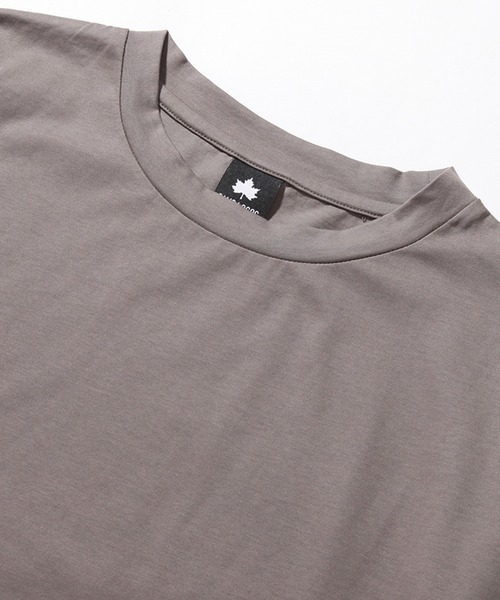 LOGOS(ロゴス)の「【CAMP LOGOS/キャンプロゴス】コットン×ナイロン 5分袖 コンビネーションTシャツ(Tシャツ/カットソー・メンズ・ブラック/チャコールグレー/オフホワイト・XL/L/M)」の14枚目の写真