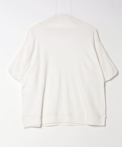 atONE（アットワン）の「atONE フレア袖ドロップショルダーTシャツ（Tシャツ/カットソー・レディース・オフホワイト/杢グレー/ブラック/カーキ/ネイビー・LL/L/3L/4L/M）」の6枚目の写真