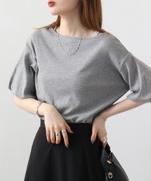 atONE フレア袖ドロップショルダーTシャツ