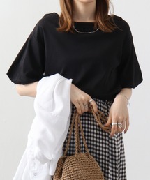 atONE フレア袖ドロップショルダーTシャツ