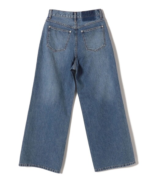 SHIPS(シップス)の「* 〈洗濯機可能〉ビジュー デザイン リラックス ワイド デニム ◇(デニムパンツ・レディース・ブルー/サックスブルー・36/38/40)」の10枚目の写真