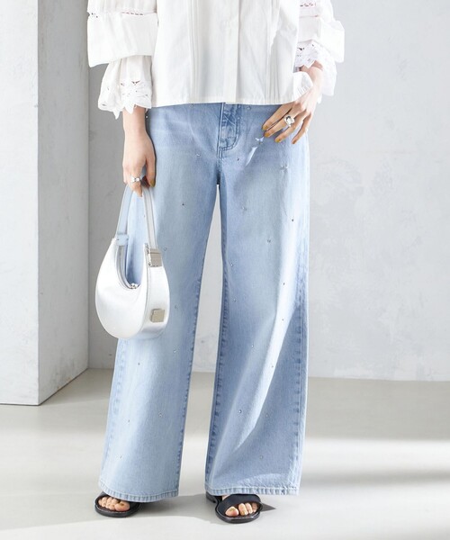 SHIPS（シップス）の「* 〈洗濯機可能〉ビジュー デザイン リラックス