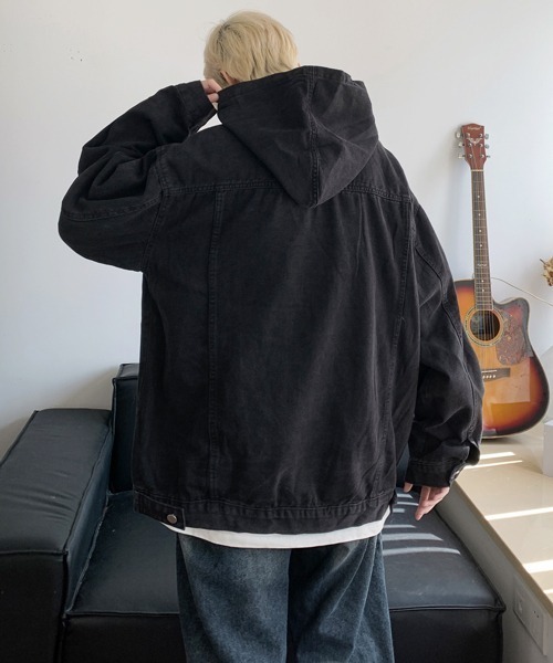 【セール】【FVLMEN】vintage wash denim pullover parka/ビンテージウォッシュ デニム プルオーバー パーカー（パーカー）｜FVLMEN（フルメン）
