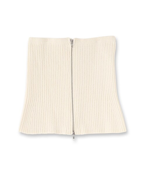 GALLEST（ギャレスト）の「◆カールヤーンジップビスチェ（ニット/セーター・レディース・ブラック/オフホワイト・38）」の11枚目の写真