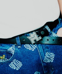 NORTON LEATHER BELT / HUF ハフ レザーベルト