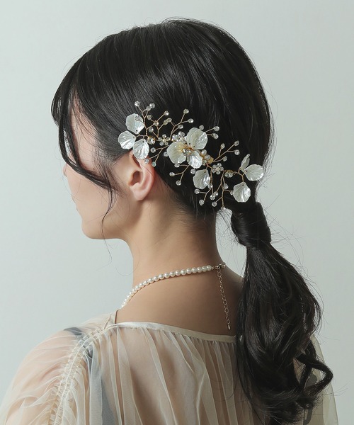 セール】ピュアブロッサム ビジュー ヘアクリップ ヘッドドレス