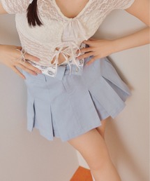 【LILY BROWN Dickies&】874プリーツチノミニスカショーパン