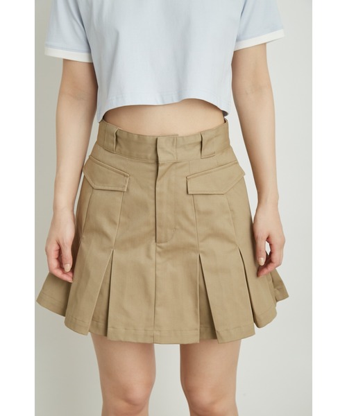 LILY BROWN(リリーブラウン)の「【LILY BROWN Dickies&】874プリーツチノミニスカショーパン(チノパンツ・レディース・ライトブルー/ベージュ/ブラック・0/1)」の11枚目の写真