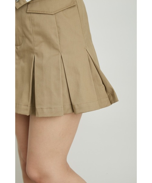 LILY BROWN(リリーブラウン)の「【LILY BROWN Dickies&】874プリーツチノミニスカショーパン(チノパンツ・レディース・ライトブルー/ベージュ/ブラック・0/1)」の12枚目の写真
