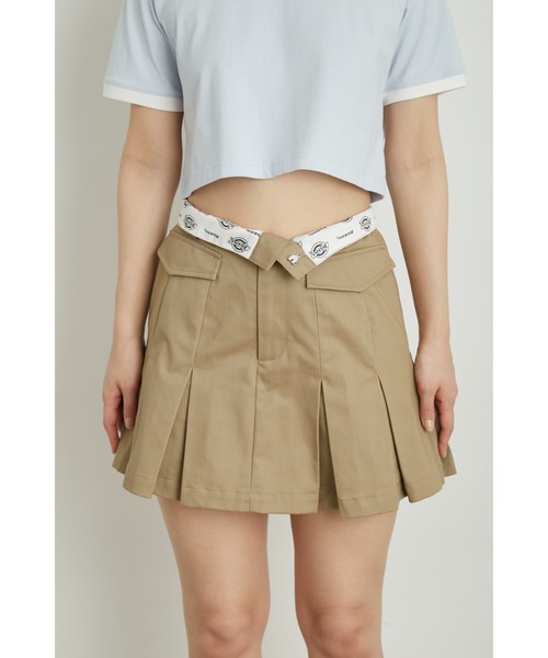 LILY BROWN(リリーブラウン)の「【LILY BROWN Dickies&】874プリーツチノミニスカショーパン(チノパンツ・レディース・ライトブルー/ベージュ/ブラック・0/1)」の13枚目の写真