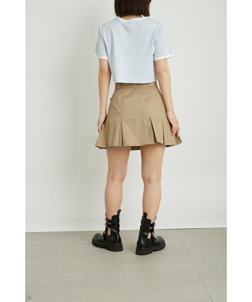 LILY BROWN(リリーブラウン)の「【LILY BROWN Dickies&】874プリーツチノミニスカショーパン(チノパンツ・レディース・ライトブルー/ベージュ/ブラック・0/1)」の10枚目の写真